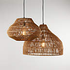 View Cabo Large Woven Pendant Light - image 4 of 16