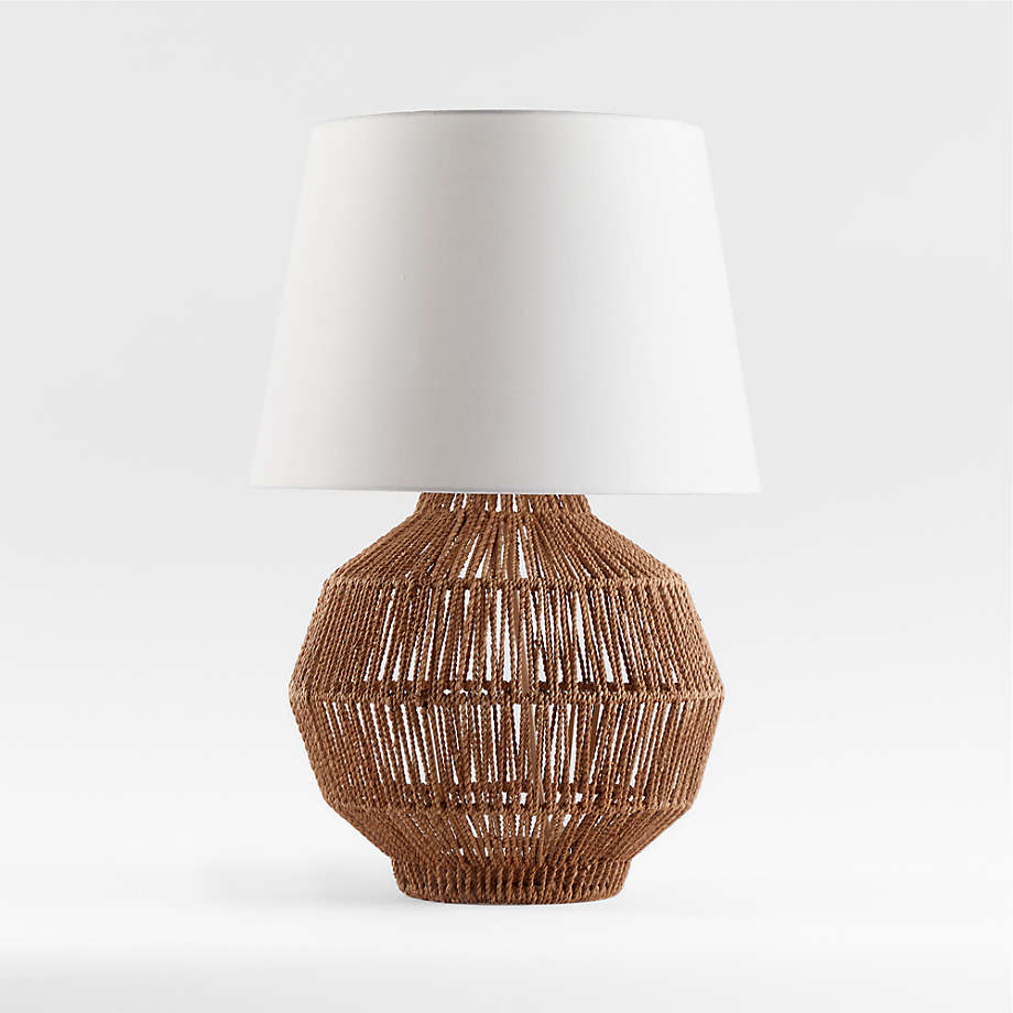 Cabo Woven Table Lamp + Reviews Crate & Barrel Canada