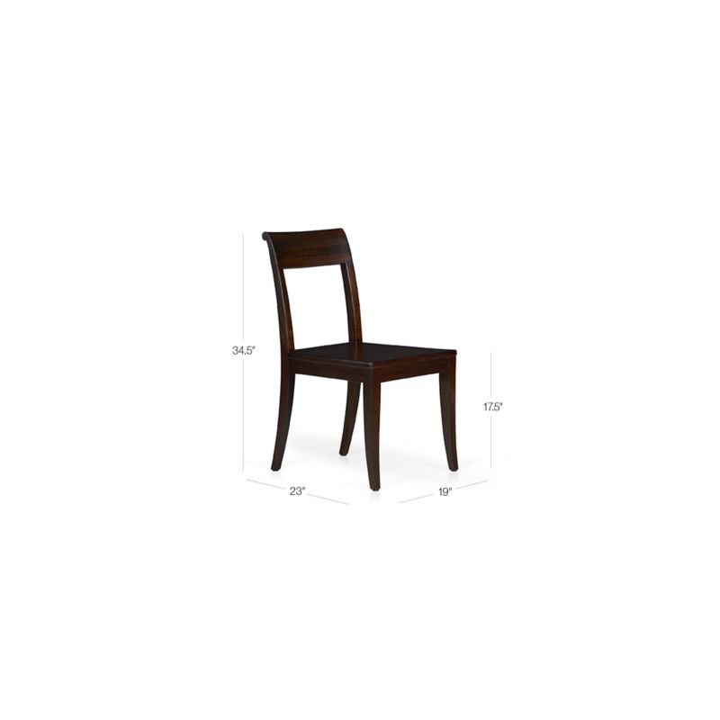 Cabria Dark Wood Dining Chair