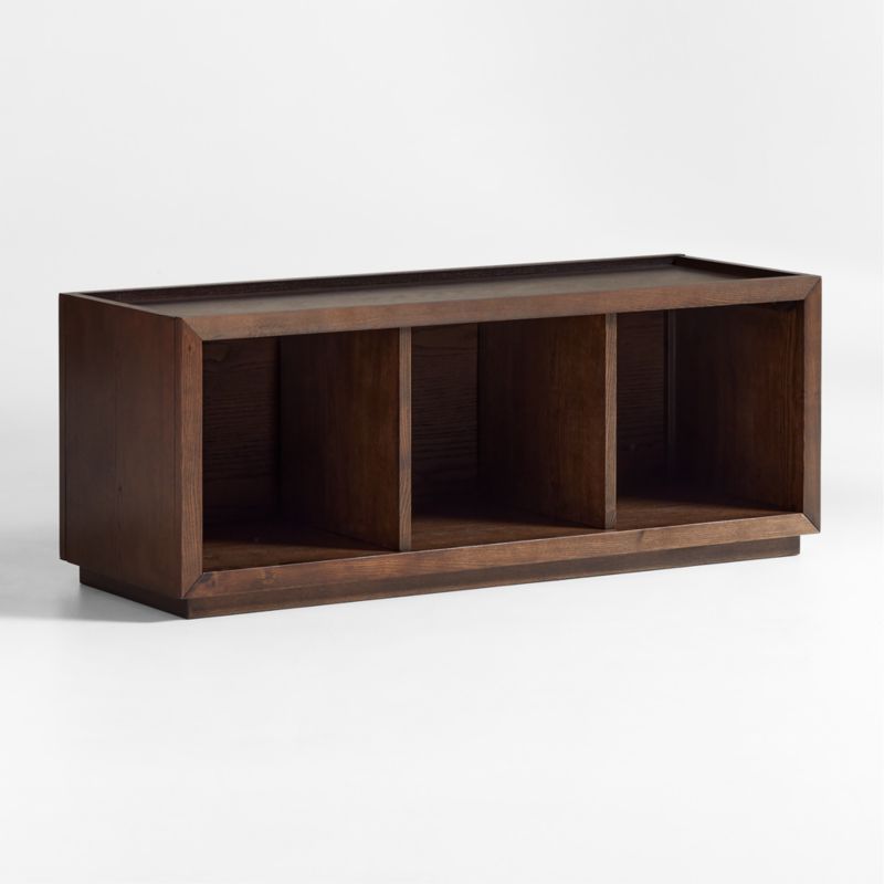 Cade Deep Brown Wood 3-Cube Stackable Bookcase - image 4 of 7