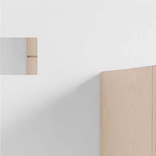 Cade Set of 3 Sunwashed Wood Stackable Sliding Door Cube Bookcase