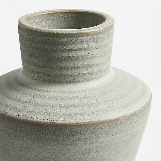 Cadeau Small Green Ceramic Vase 5.5"