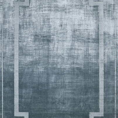 Cadre Viscose Handwoven Blue Area Rug 12'x15' by Athena Calderone