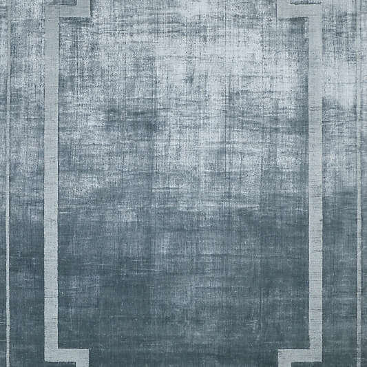 Cadre Viscose Blue Area Rug by Athena Calderone