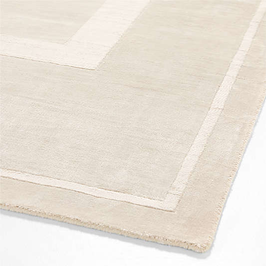 Cadre Viscose Cream Area Rug 9'x12' by Athena Calderone