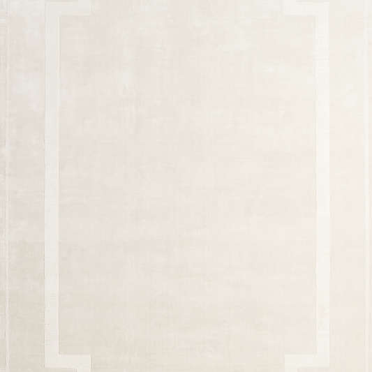 Cadre Viscose Handwoven Cream Area Rug 12'x15' by Athena Calderone