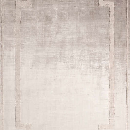 Cadre Viscose Taupe Brown Area Rug 9'x12' by Athena Calderone