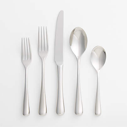 Caesna Air 5-Piece Silver Metallic Place Setting