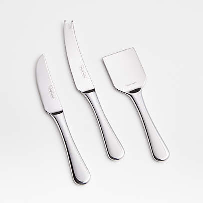 Stainless steel cheese 7 pcs set cheese knife set and fork