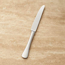Caesna Mirror Dinner Knife by Robert Welch Set of 8 | Crate & Barrel