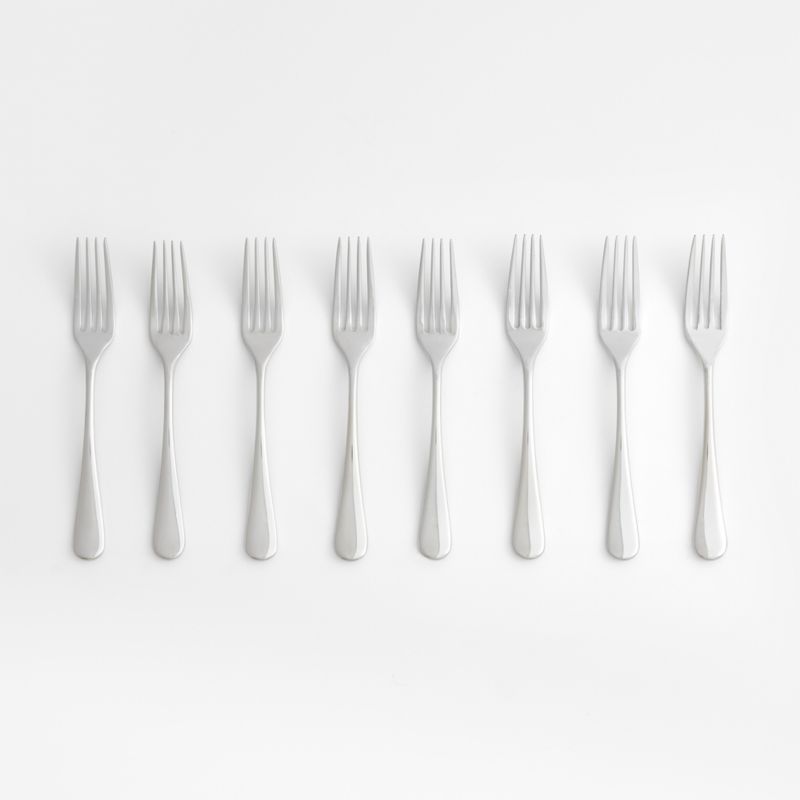 Caesna Mirror Dinner Forks, Set of 8