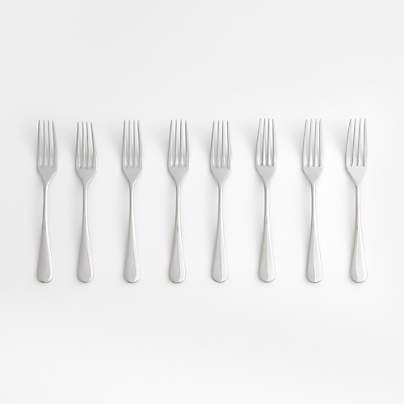 Caesna Mirror Dinner Forks, Set of 8