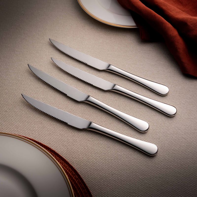 Caesna Mirror Steak Knives, Set of 4 - image 2 of 3