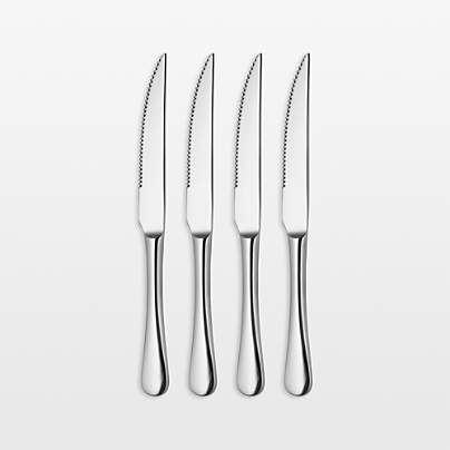 Caesna Mirror Steak Knives, Set of 4