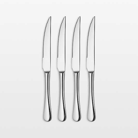 Caesna Mirror Steak Knives, Set of 4