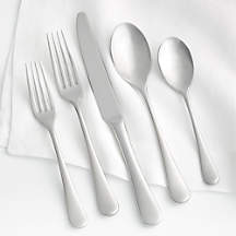 Caesna Mirror 20-Piece Flatware Set by Robert Welch | Crate & Barrel
