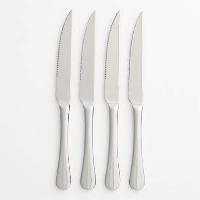 Caesna Mirror Steak Knives, Set of 4