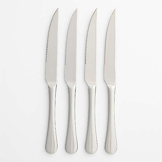 Caesna Mirror Steak Knives, Set of 4