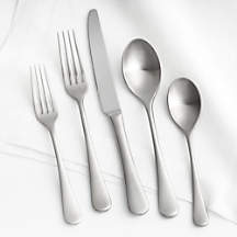 Caesna VINTAGE 20-Piece Flatware Set by Robert Welch | Crate & Barrel