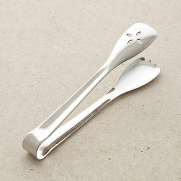 Topumt Mini Serving Tongs, Small Serving Utensils for Catering, Kitchen Tongs, Food-grade Premium Stainless Steel Tongs, Size: 12*15cm, Gold