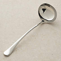Caesna Mirror Soup Ladle by Robert Welch + Reviews | Crate & Barrel