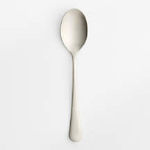 Caesna Satin Serving Spoon by Robert Welch | Crate & Barrel