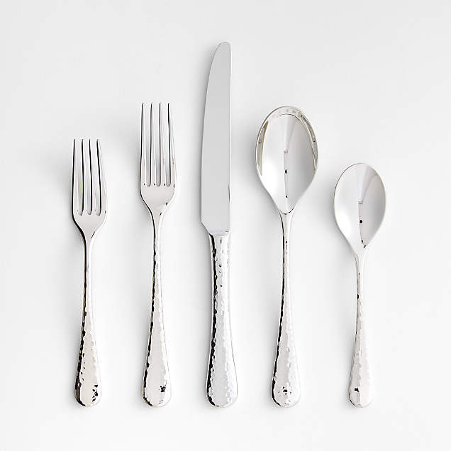 Strand 5-Piece Flatware Place Setting + Reviews | Crate & Barrel