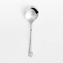 Caesna Texture Round Soup Spoon + Reviews | Crate & Barrel