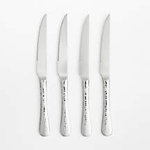 Caesna Texture Steak Knives, Set of 4 + Reviews | Crate & Barrel