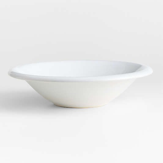 Caesna White 12" Stoneware Serving Bowl