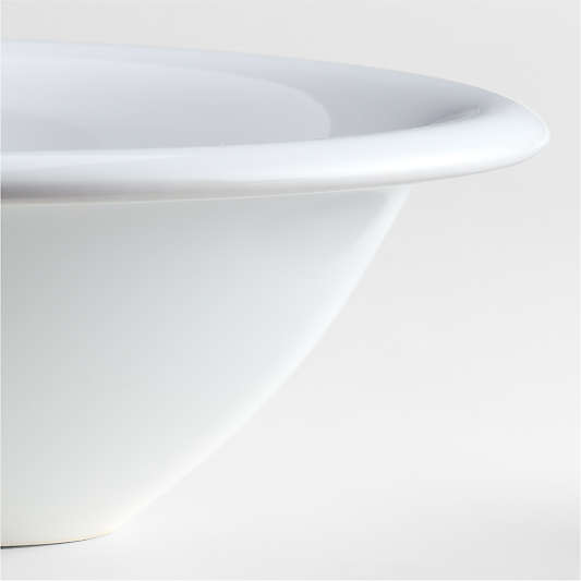 Caesna White Stoneware Cereal Bowl