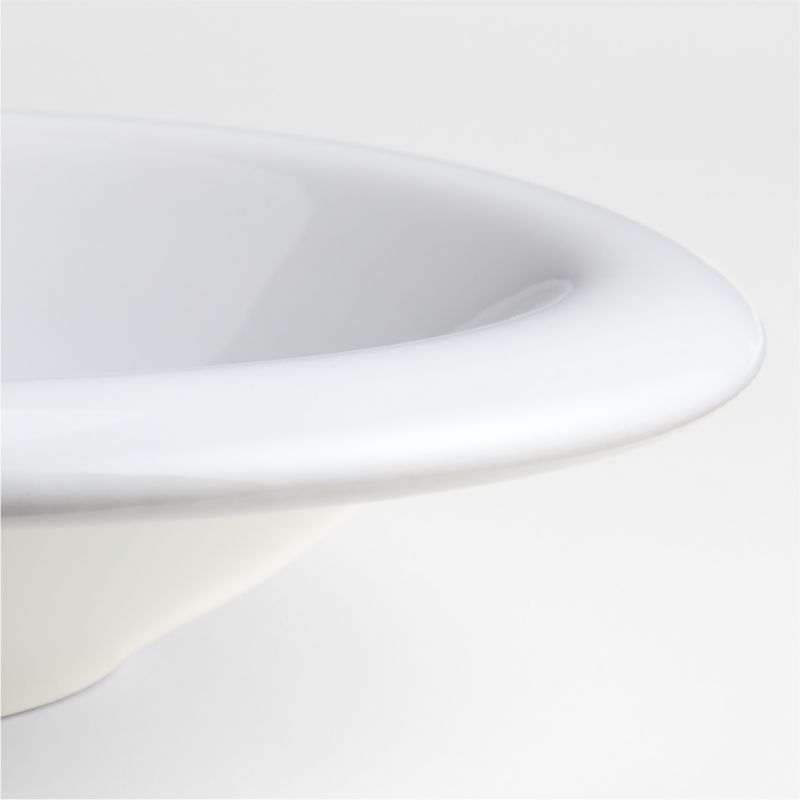 Caesna White Stoneware Low Bowl - image 4 of 5