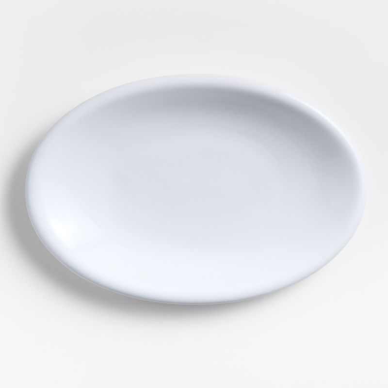 Viewing product image Caesna White Oval Stoneware Platter - image 1 of 3