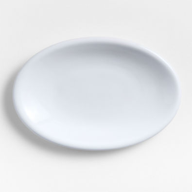 View Caesna White Oval Stoneware Platter details