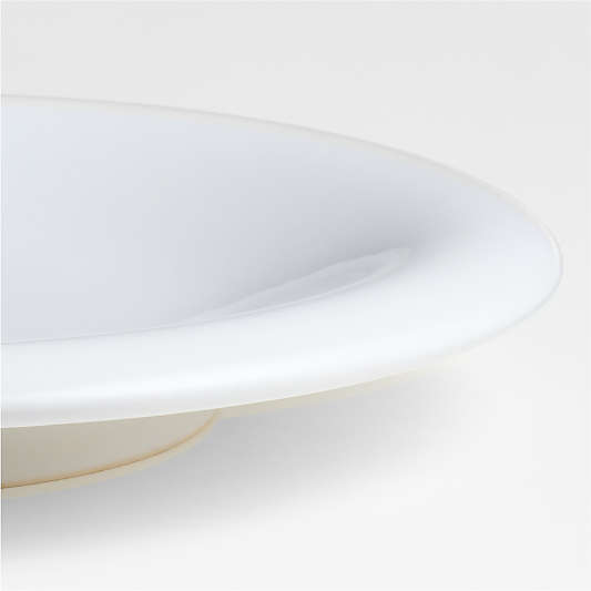 Caesna White Stoneware Salad Plate