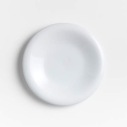 Caesna White Stoneware Salad Plate