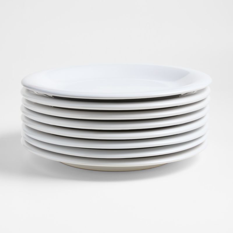 Caesna White Stoneware Dinner Plates, Set of 8 - image 0 of 6