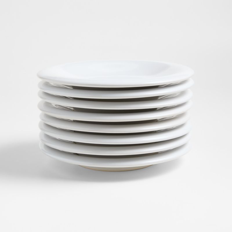 Caesna White Stoneware Salad Plates, Set of 8 - image 0 of 5