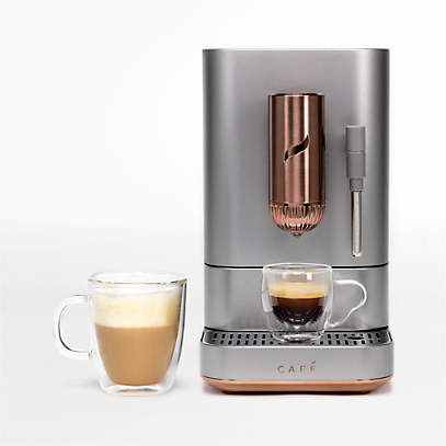 GE Cafe Matte Black Bellissimo Semi-Automatic Espresso Machine +