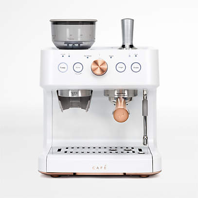 Cafe Affetto Matte White Automatic Espresso Machine