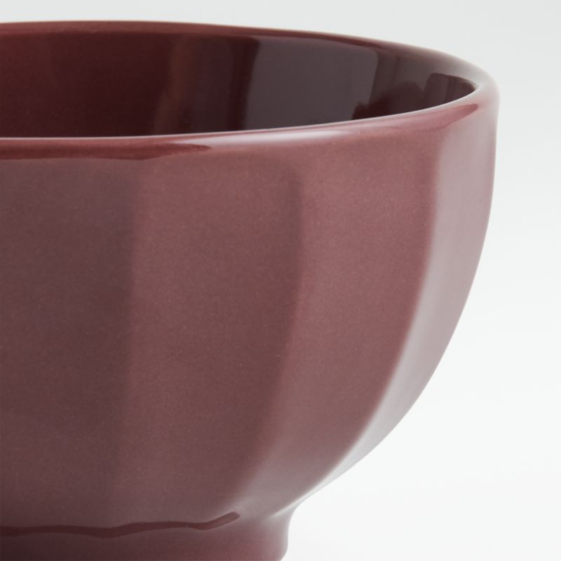 Cafe Cider Burgundy Cereal Bowl