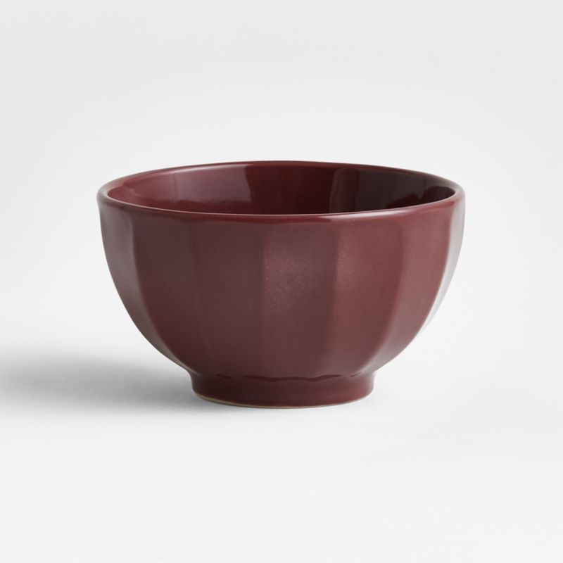 Cafe Cider Burgundy Cereal Bowl