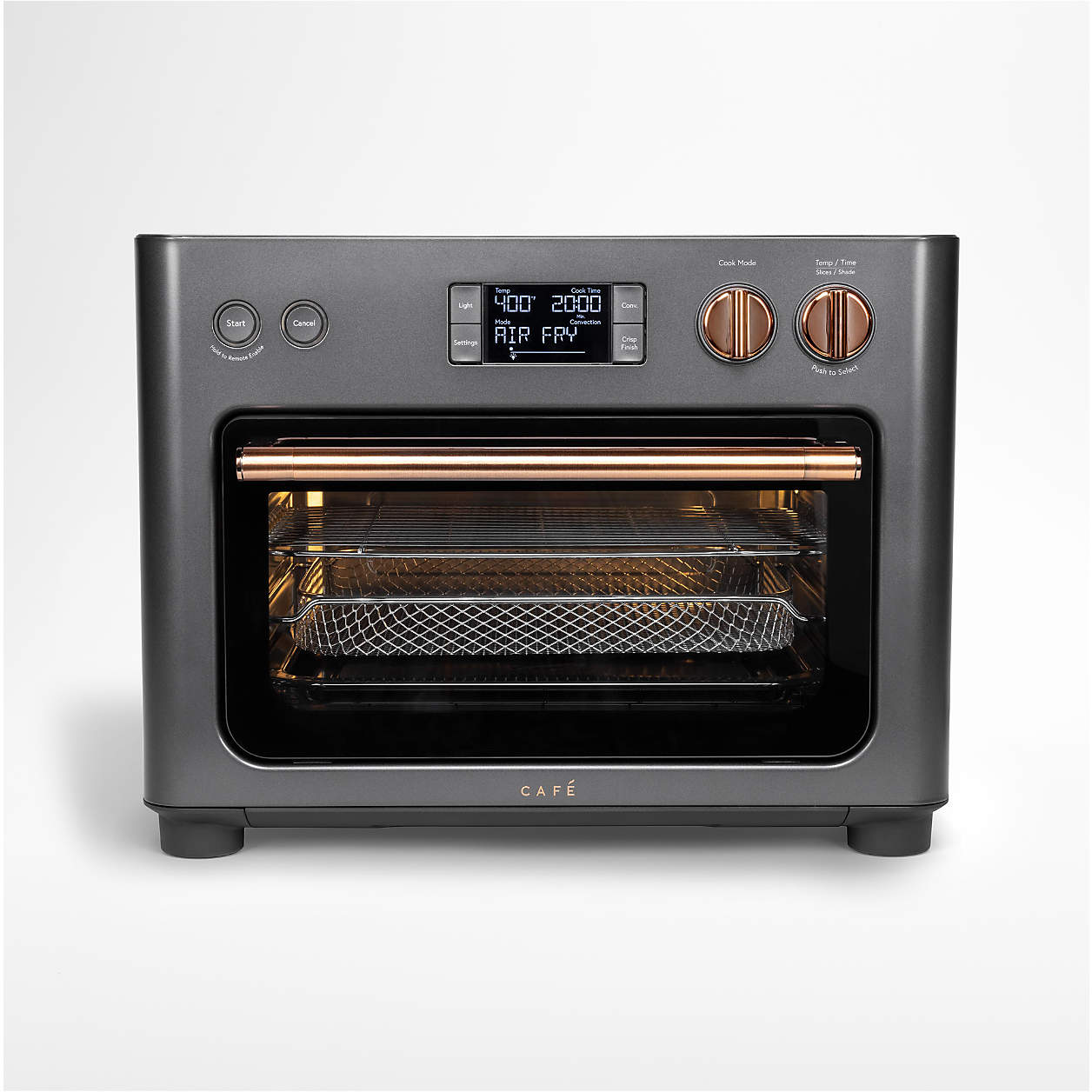 GE Cafe Couture Matte Black Air Fryer Toaster Oven + Reviews Crate