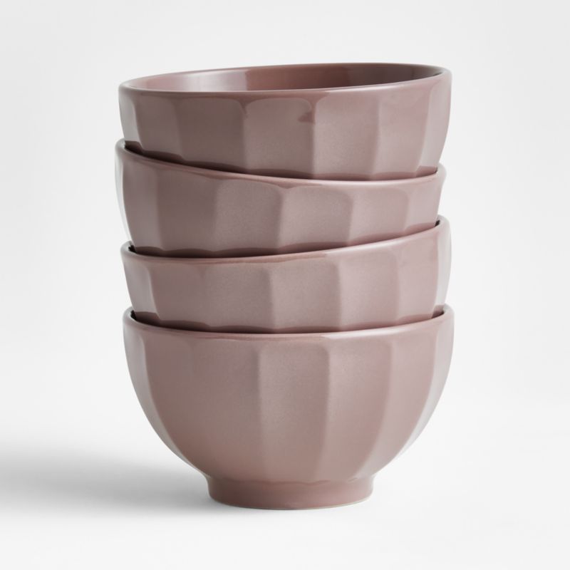 Cafe Desert Pink Cereal Bowls, Set of 4 + Reviews Crate & Barrel Canada