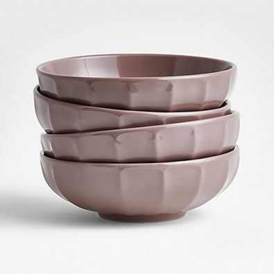 View Cafe Desert Pink Low Bowls, Set of 4 details