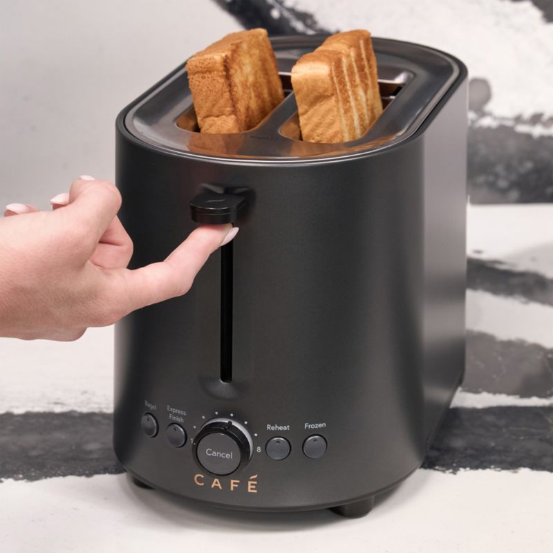 CAFÉ ™ Express Finish Matte Black 2-Slice Toaster - image 4 of 10
