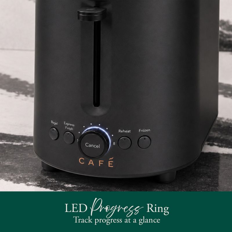 CAFÉ ™ Express Finish Matte Black 2-Slice Toaster - image 7 of 10