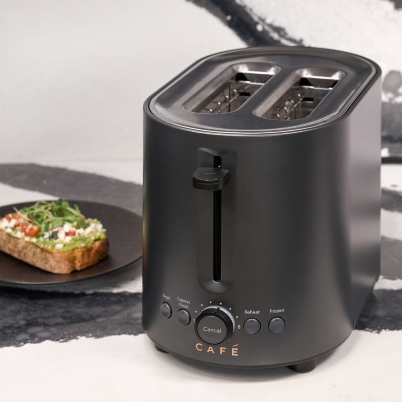CAFÉ ™ Express Finish Matte Black 2-Slice Toaster - image 1 of 10