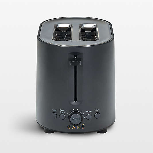 CAFÉ ™ Express Finish Matte Black 2-Slice Toaster