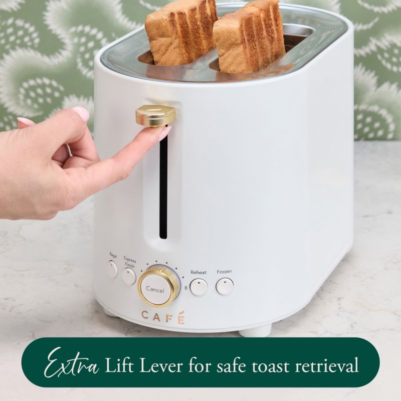 CAFÉ ™ Express Finish Matte White 2-Slice Toaster - image 2 of 10